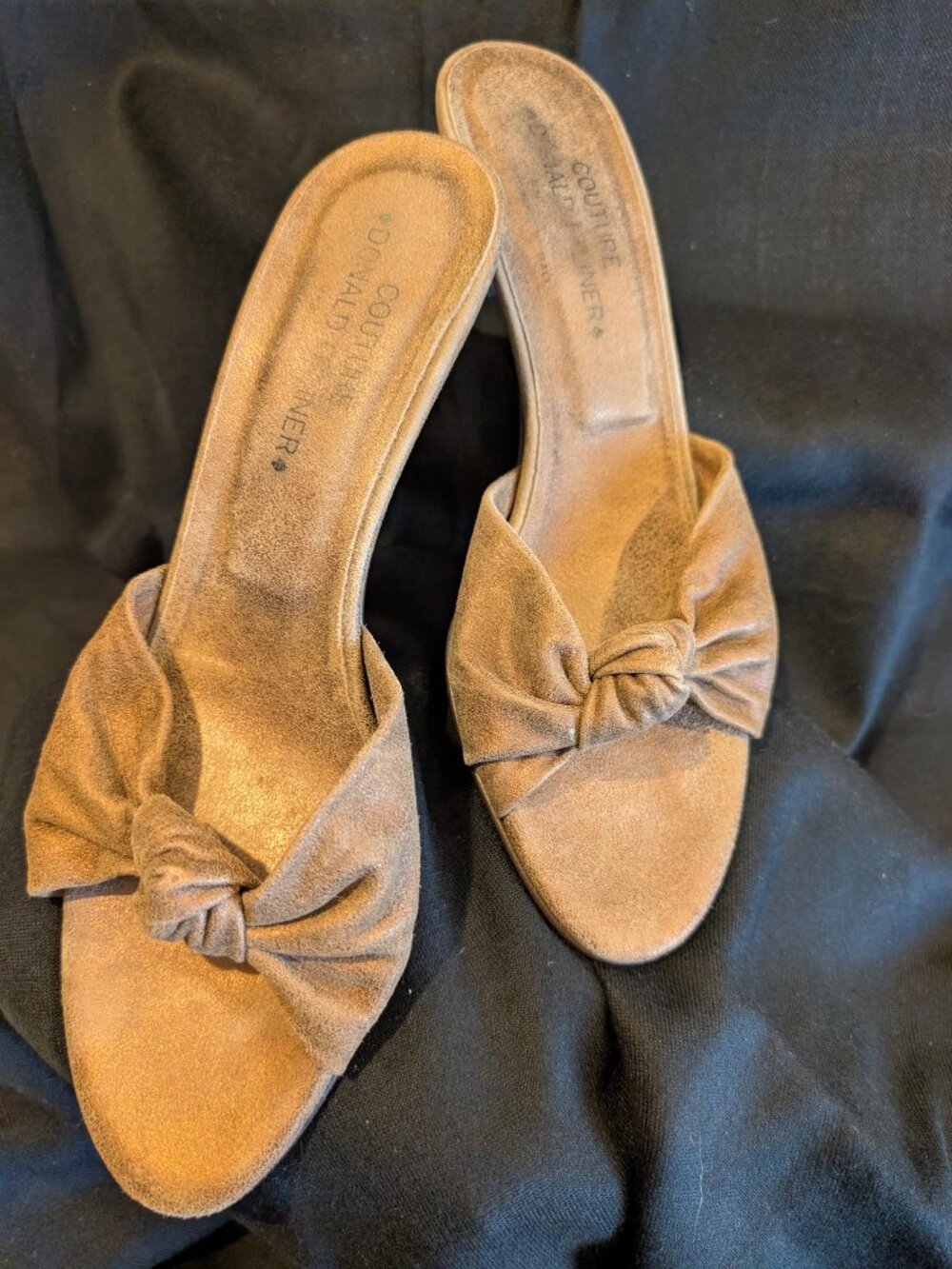 Donald J. Pliner Couture Camel Suede Mule W10 M